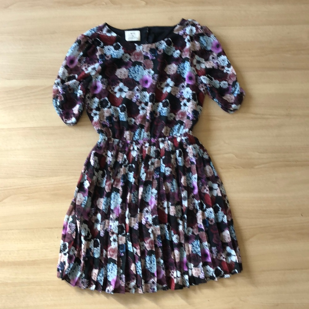 Black floral dress